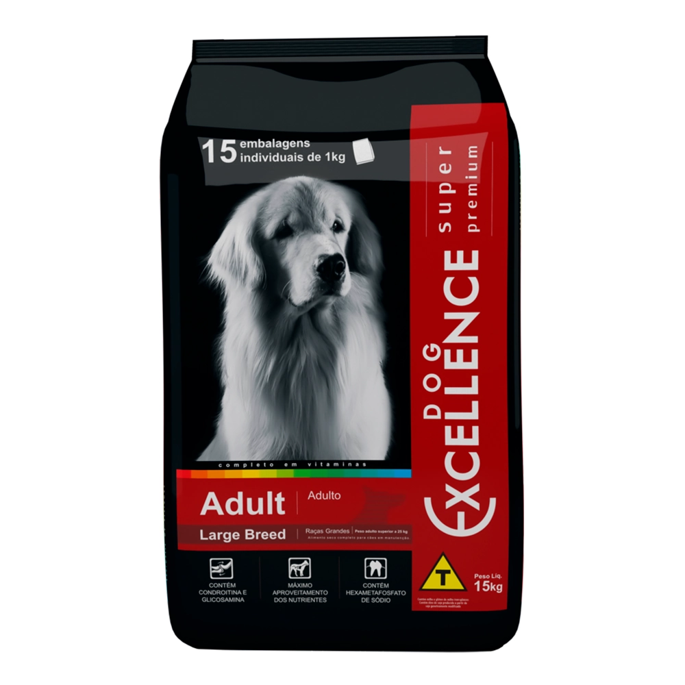 Ração Excellence Para Cães Adultos De Raças Grandes