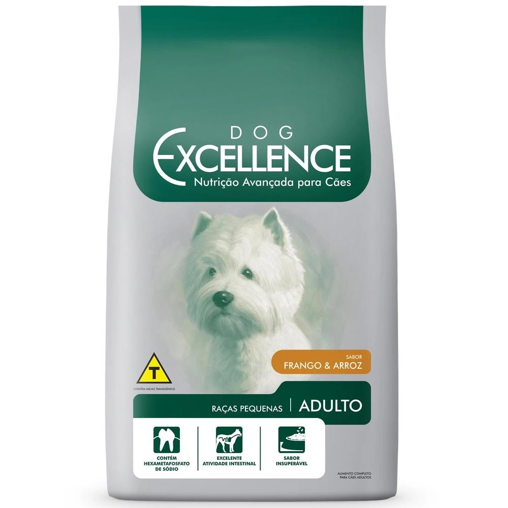 Ração Excellence Para Cães Adultos De Raças Pequenas Sabor Frango E Arroz