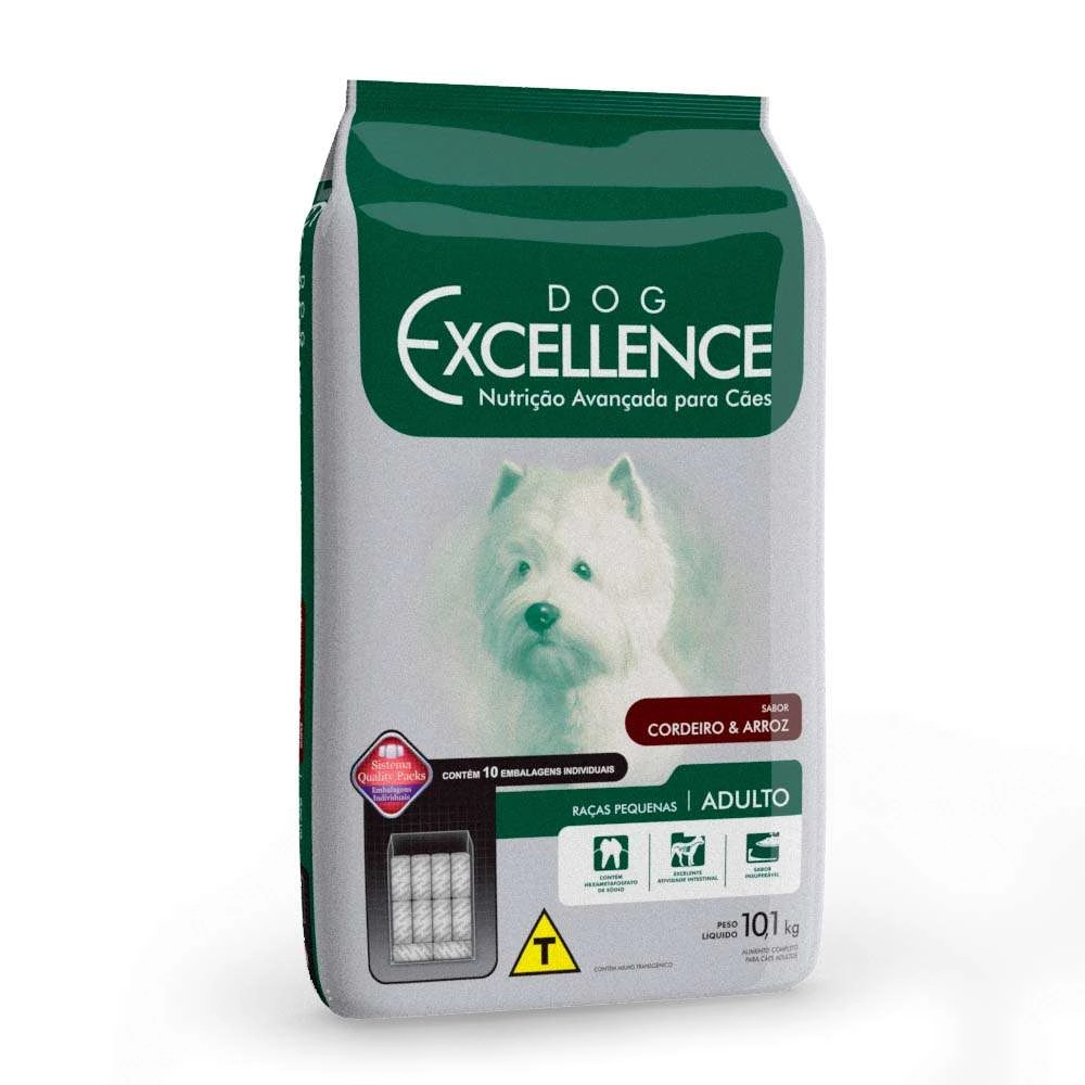 Ração Excellence Para Cães Adultos De Raças Pequenas Sabor Cordeiro E Arroz