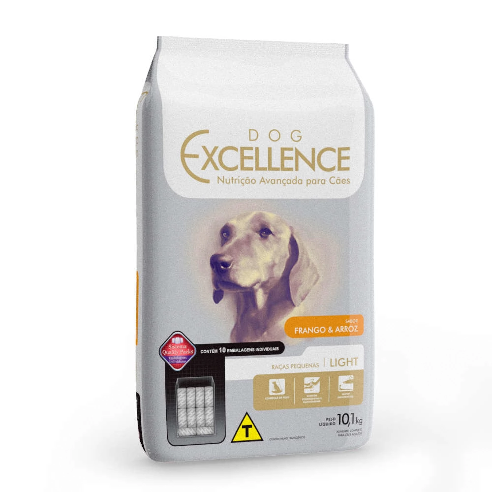 Ração Excellence Cães Light Raças Pequenas Frango E Arroz