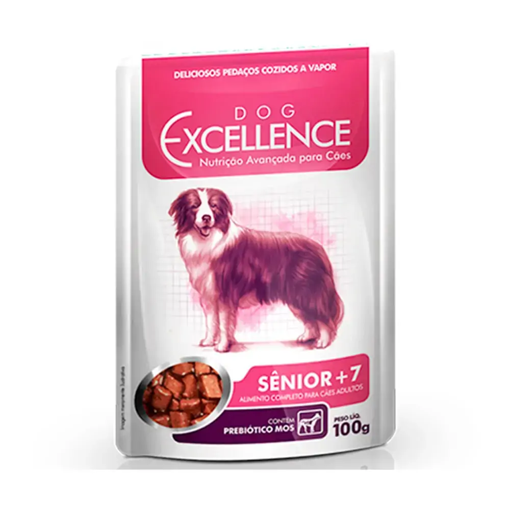 Alim Caes Dog Excellence Sache 100g Senior 7