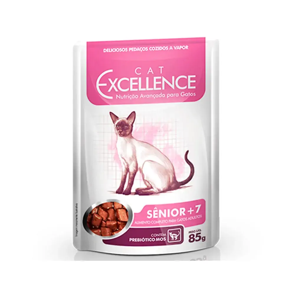 Racao Umida Cat Excellence Sache Para Gatos Senior 7 85 G