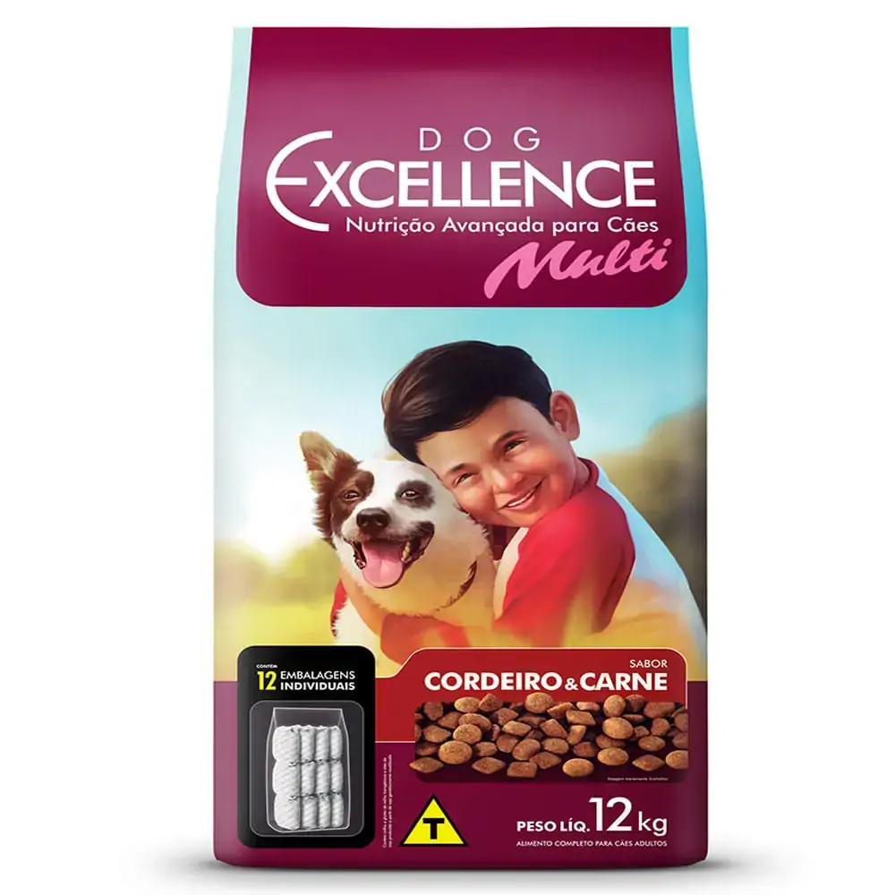 Dog Excellence Multi Cordeiro E Carne 12 Kg