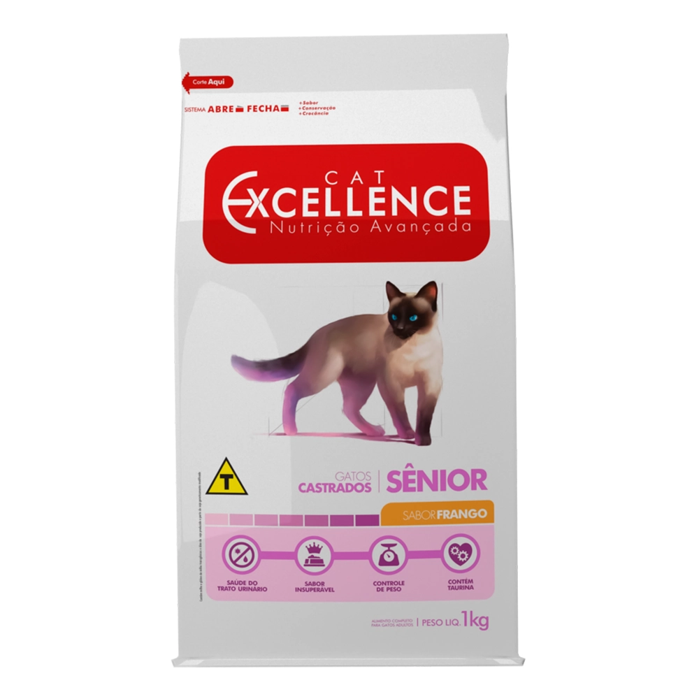 Racao Cat Excellence Senior 1kg