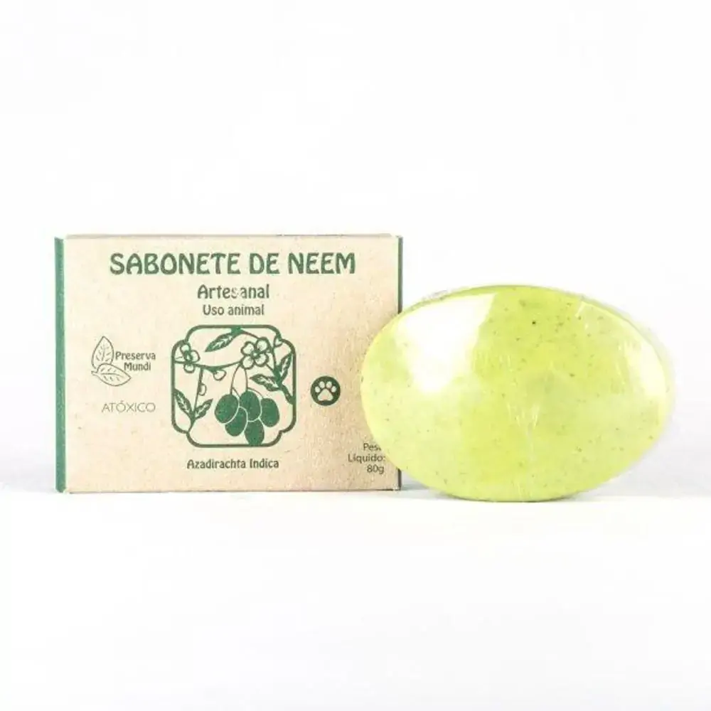 Sabonete Artesanal De Neem Uso Animal 80g Preserva Mundi