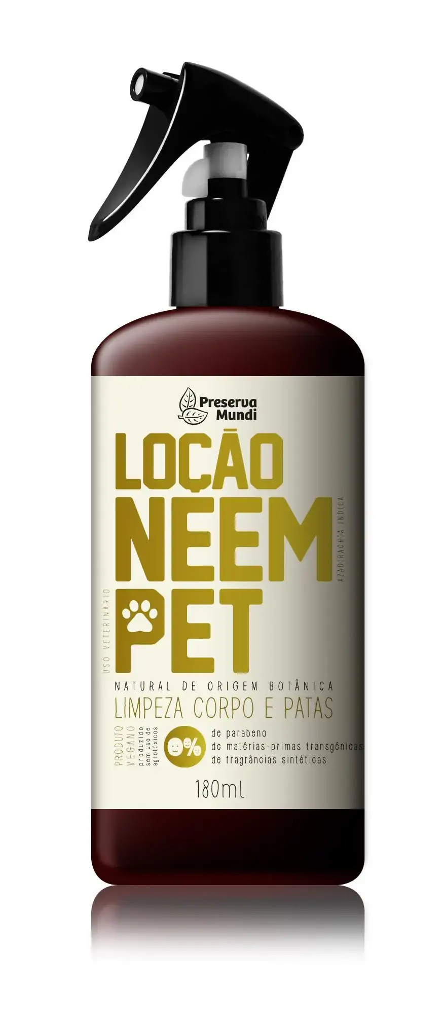 Loção Preserva Neem Mundi Pet 180ml
