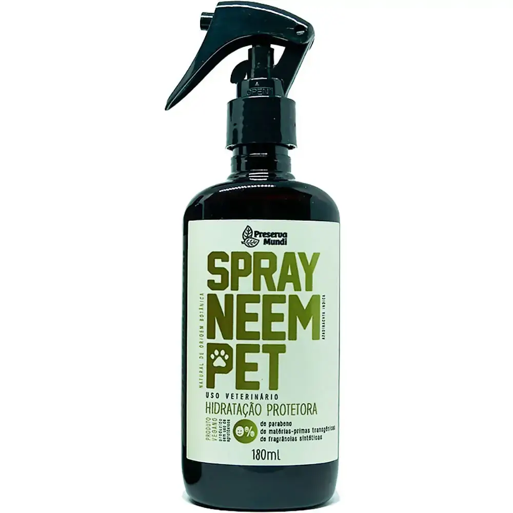 Repelente Natural Pet óleo De Neem Spray Preserva Mundi 180ml