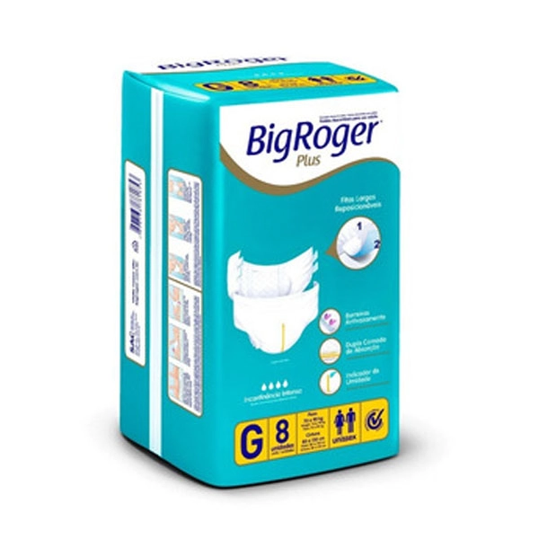 Fralda Big Roger Plus G C/8