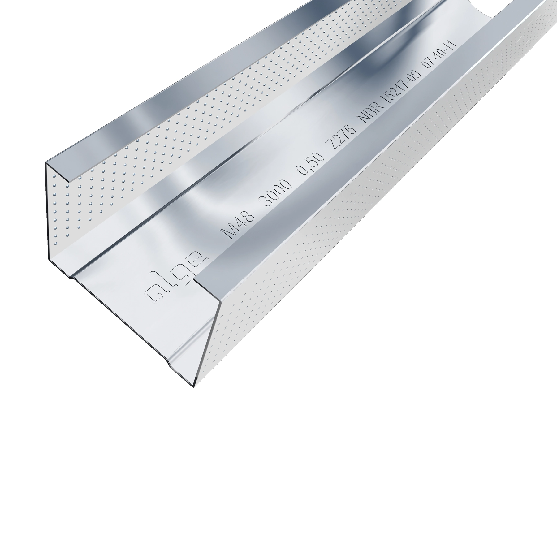 Perfil Montante para Parede 48mm x 3m Alge