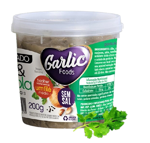 Alho Garlic 200g Cebola/salsa Pote