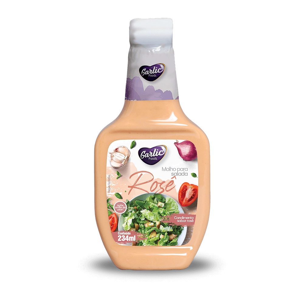 Molho Garlic Salada 234ml Rose