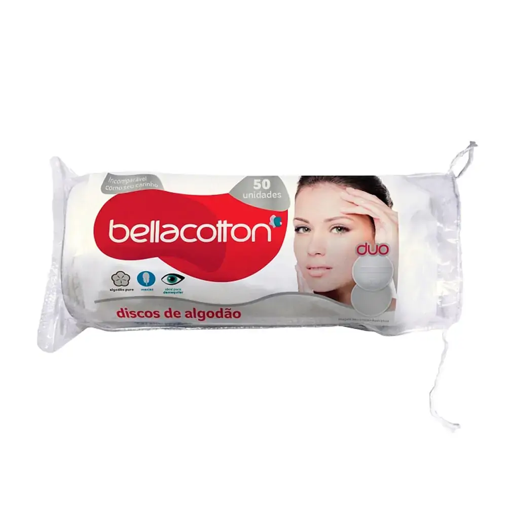 Algodão Em Discos Bellacotton Pacote 50 Unidades