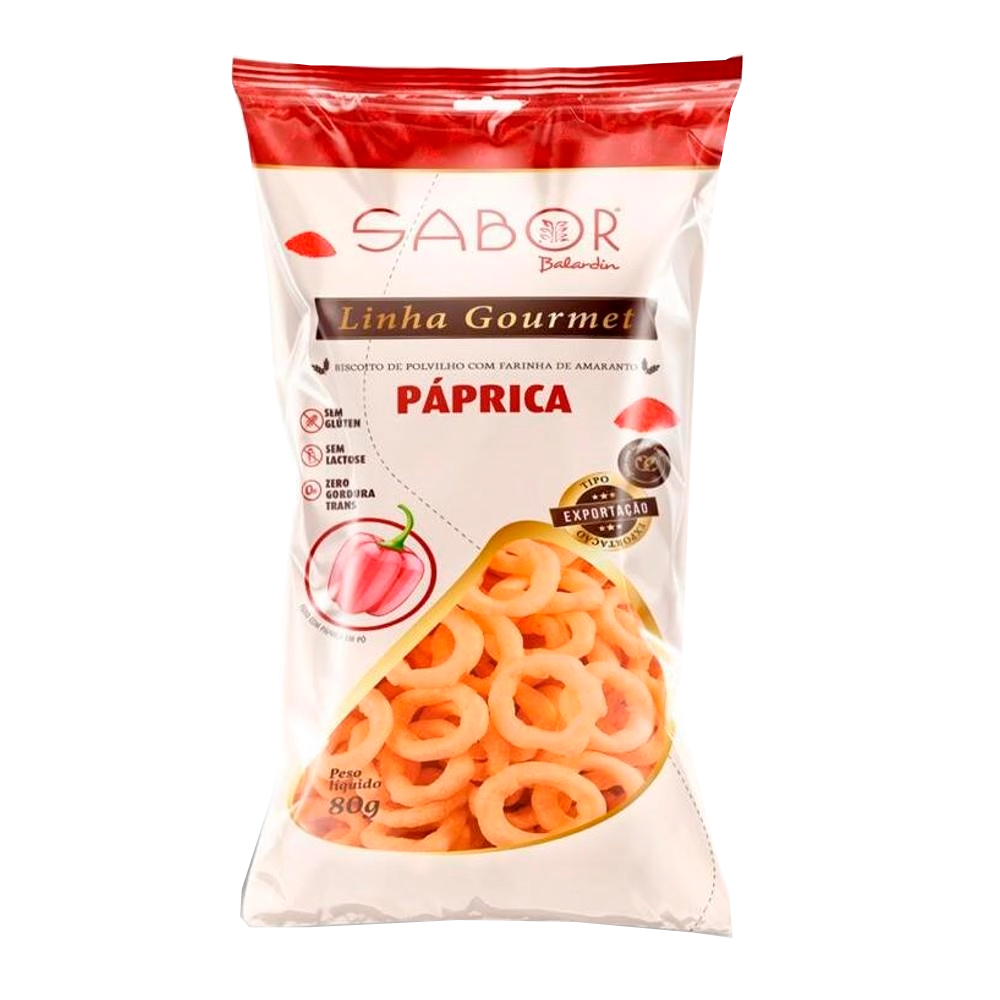 Bisc Polvilho Sabor Balardin Paprica 80g