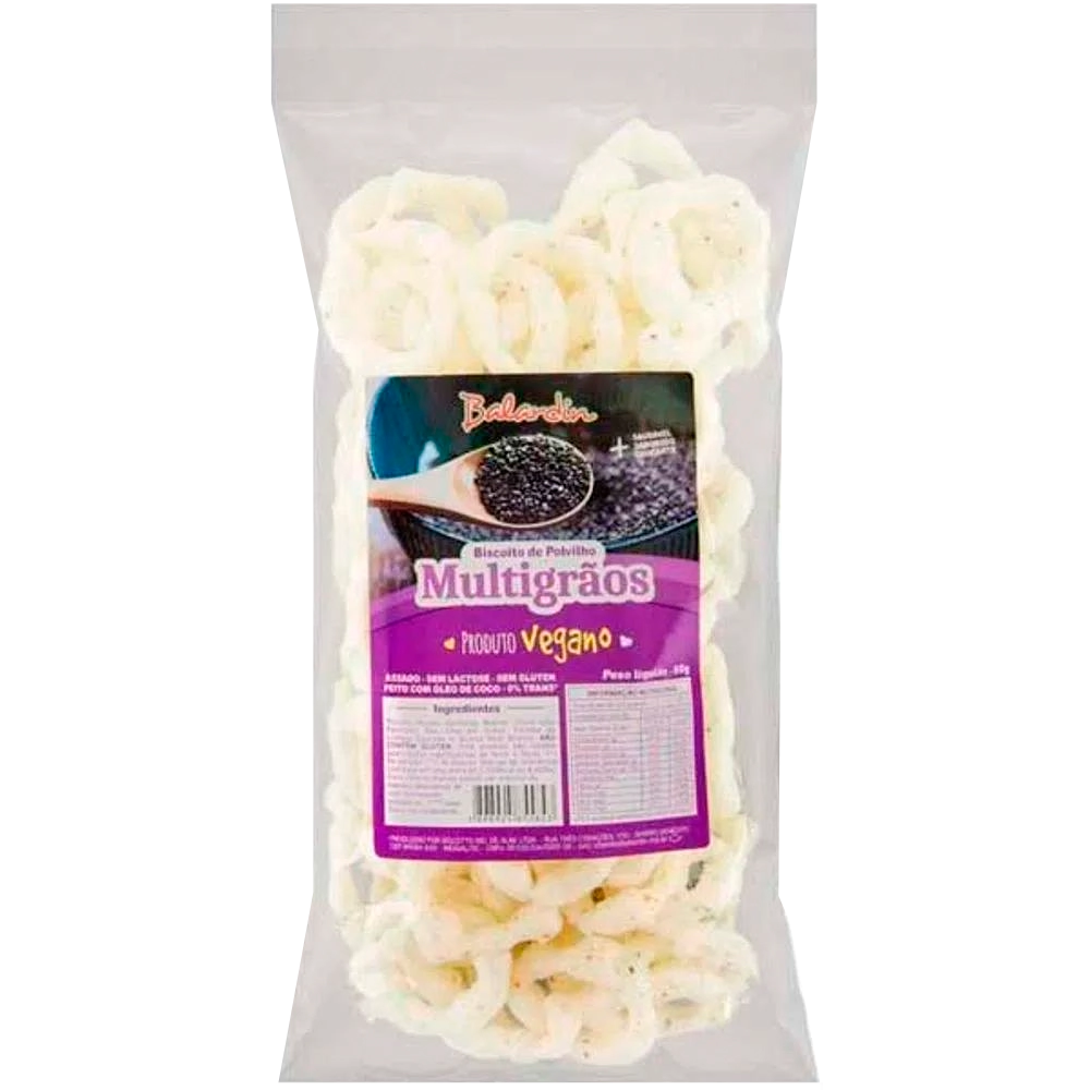 Bisc Polvilho Multigraos Vegano Balardin 60g