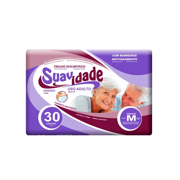 Fralda Suavidade M C/30unidade