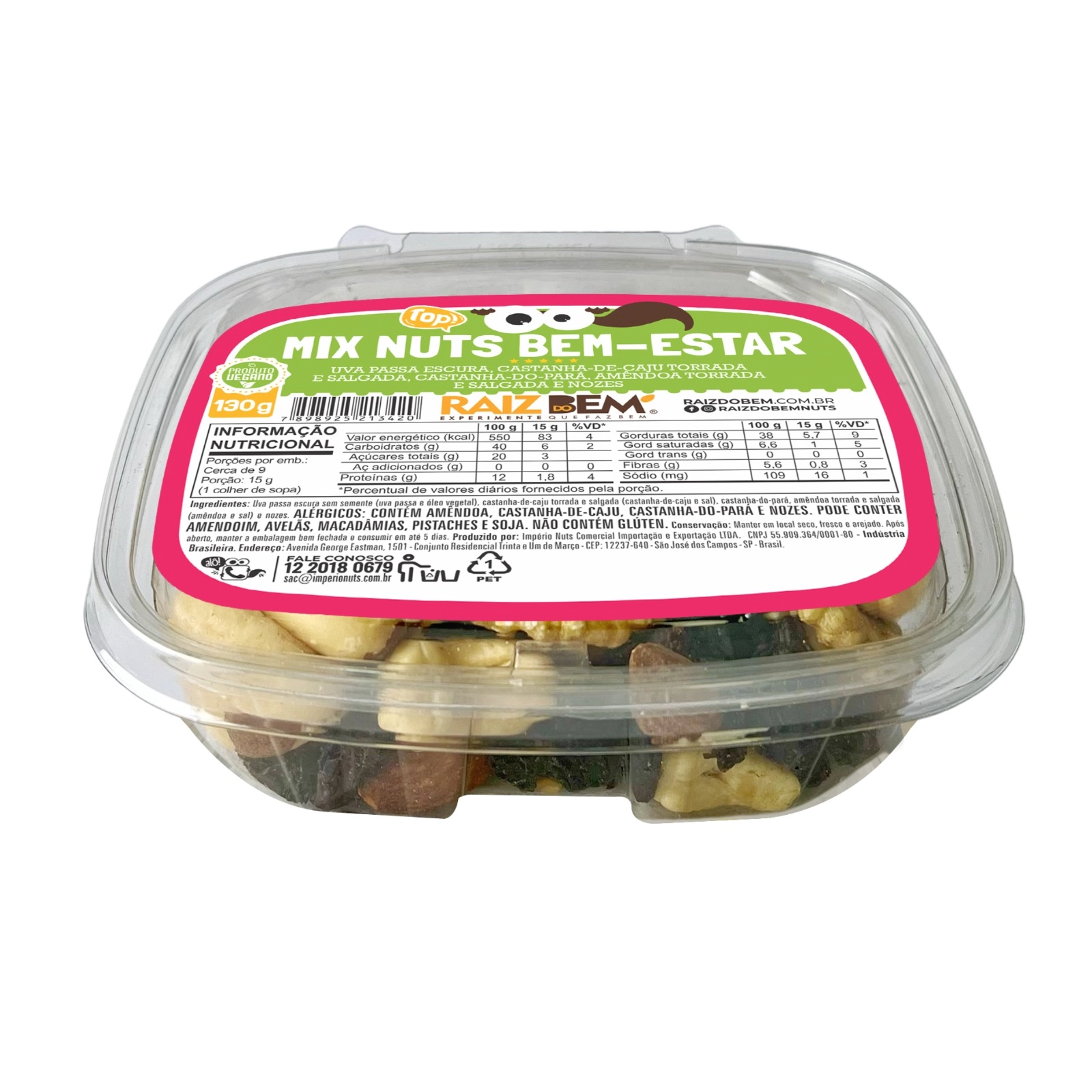 Mix Nuts Bem Estar Pote 130g