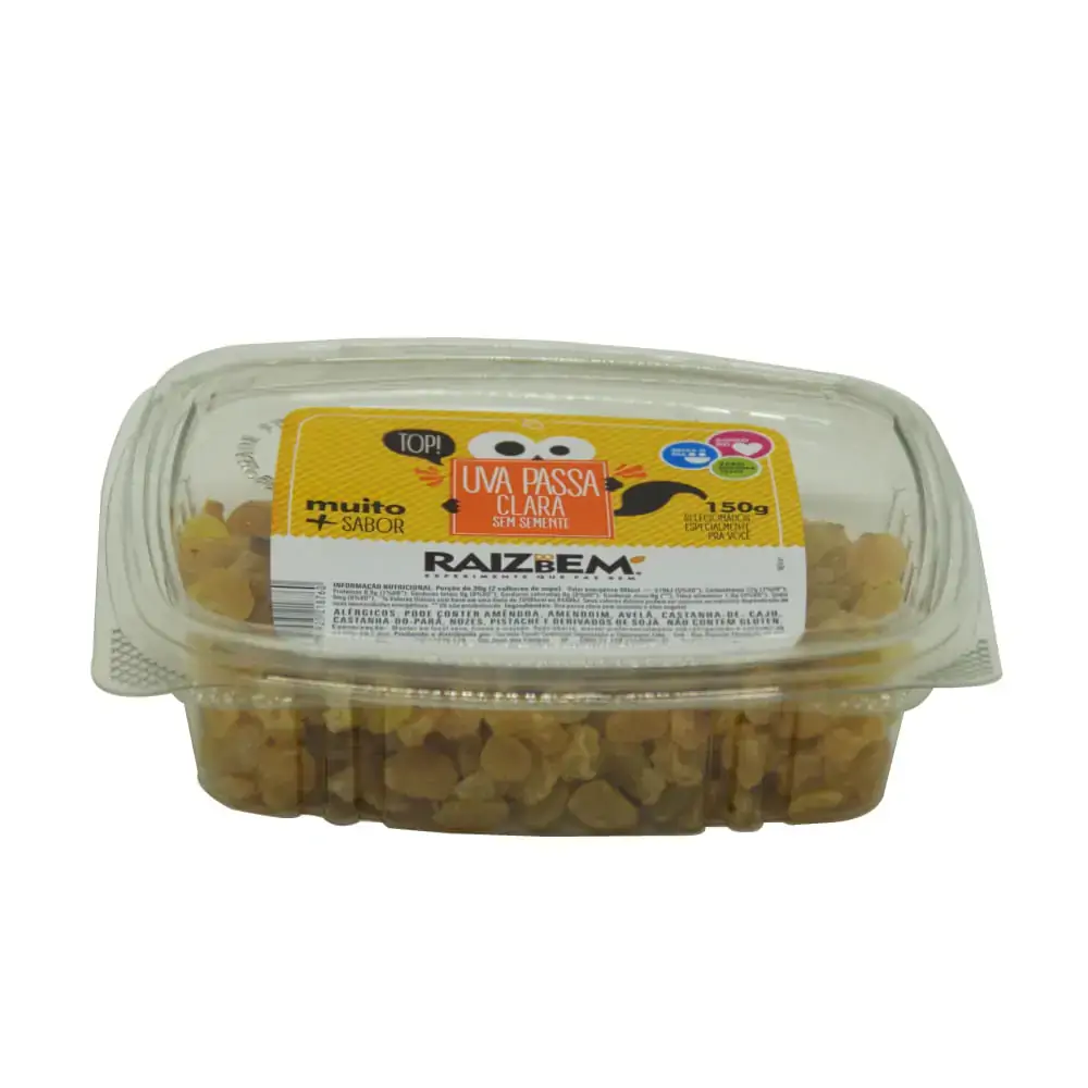 Uva Passa Raiz Do Bem 150g Clara S/semente Pote