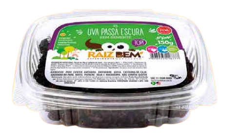 Uva Passa Raiz Do Bem 150g Escura S/semente Pote