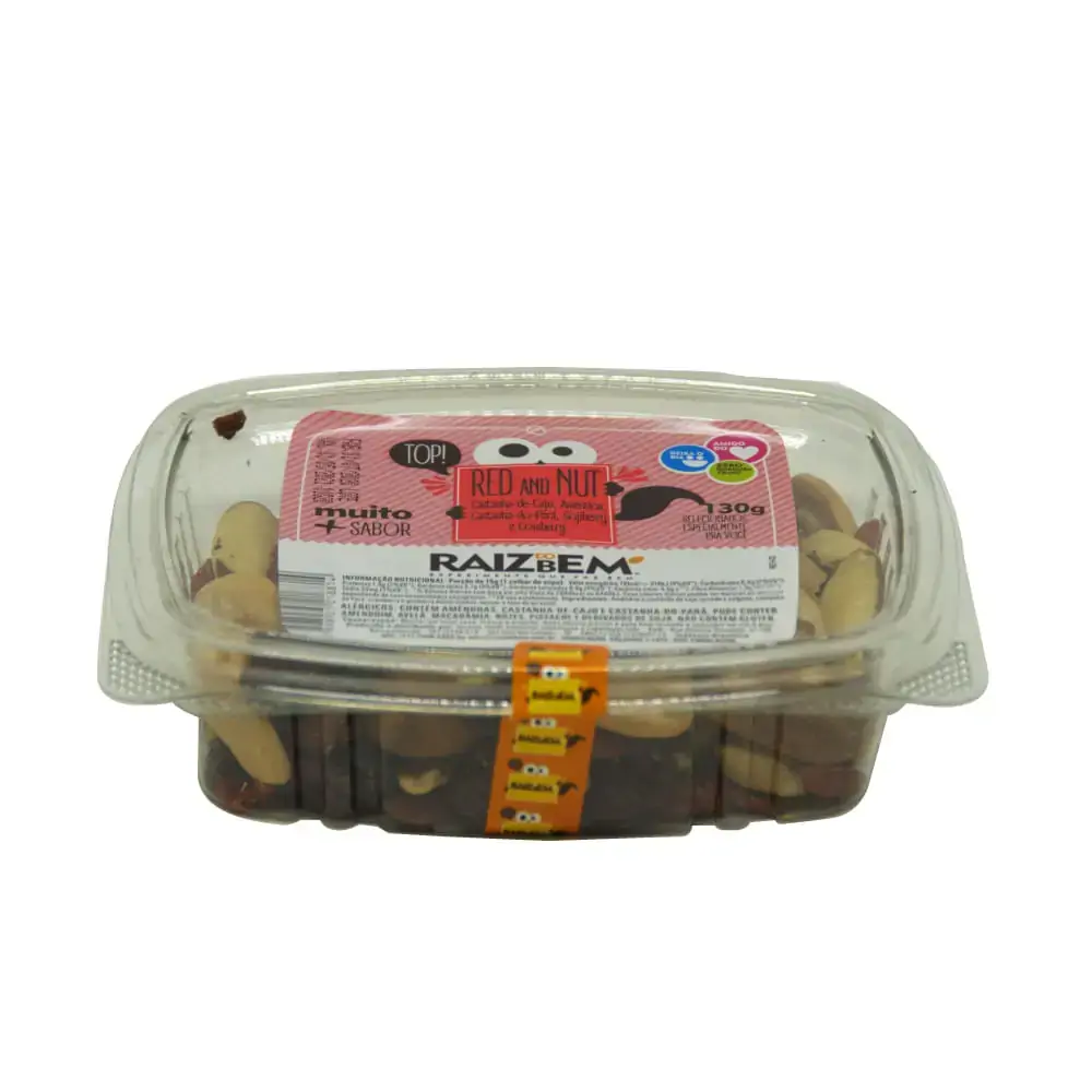 Mix Fr.vermelhas Raiz Do Bem 130g Red/nut Pote