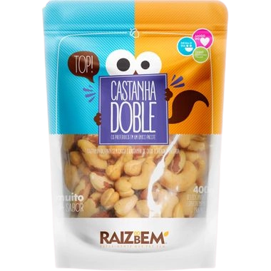 Castanha Caju E Para Raiz Do Bem 400g