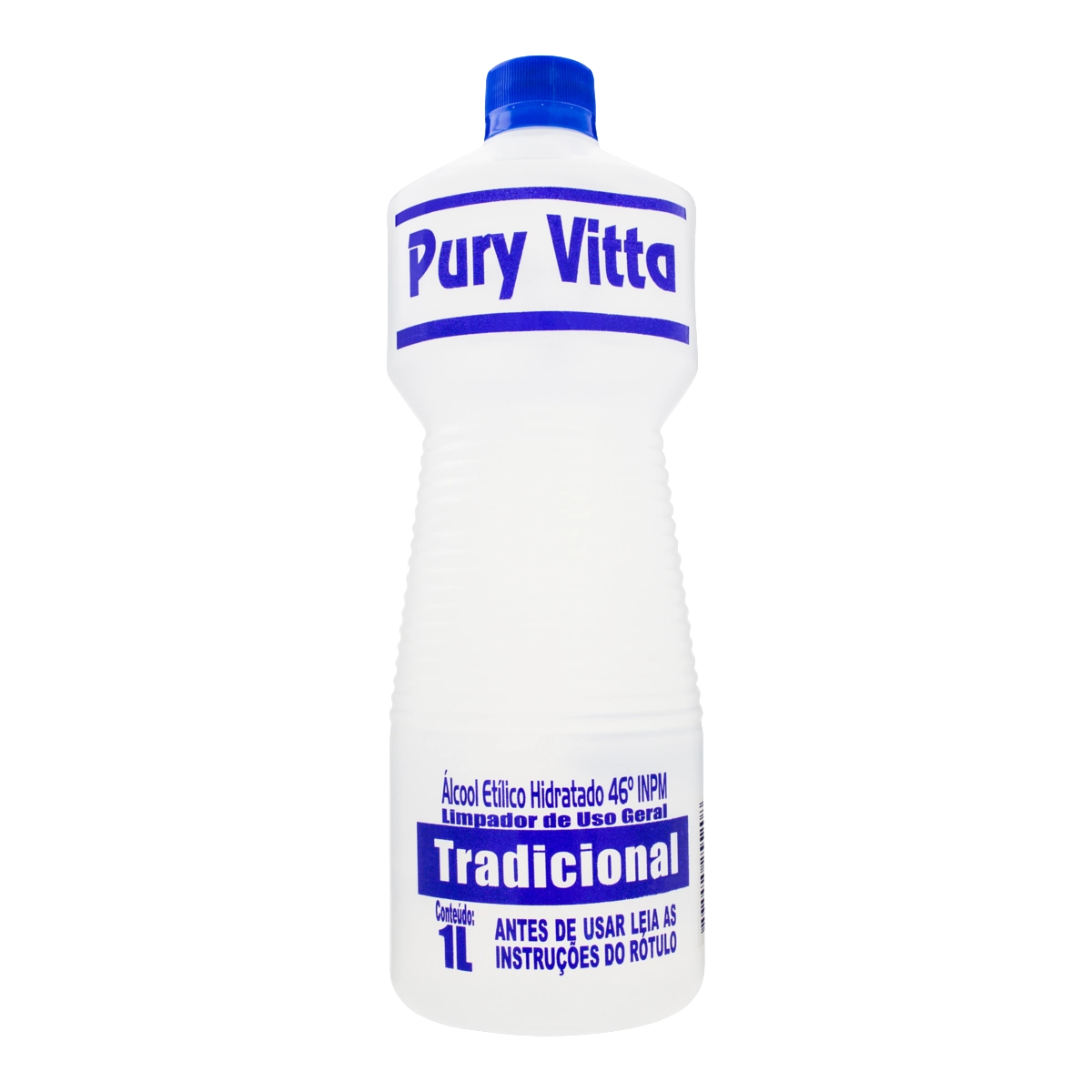 álcool Líquido 46 Inpm Tradicional Pury Vitta Frasco 1l