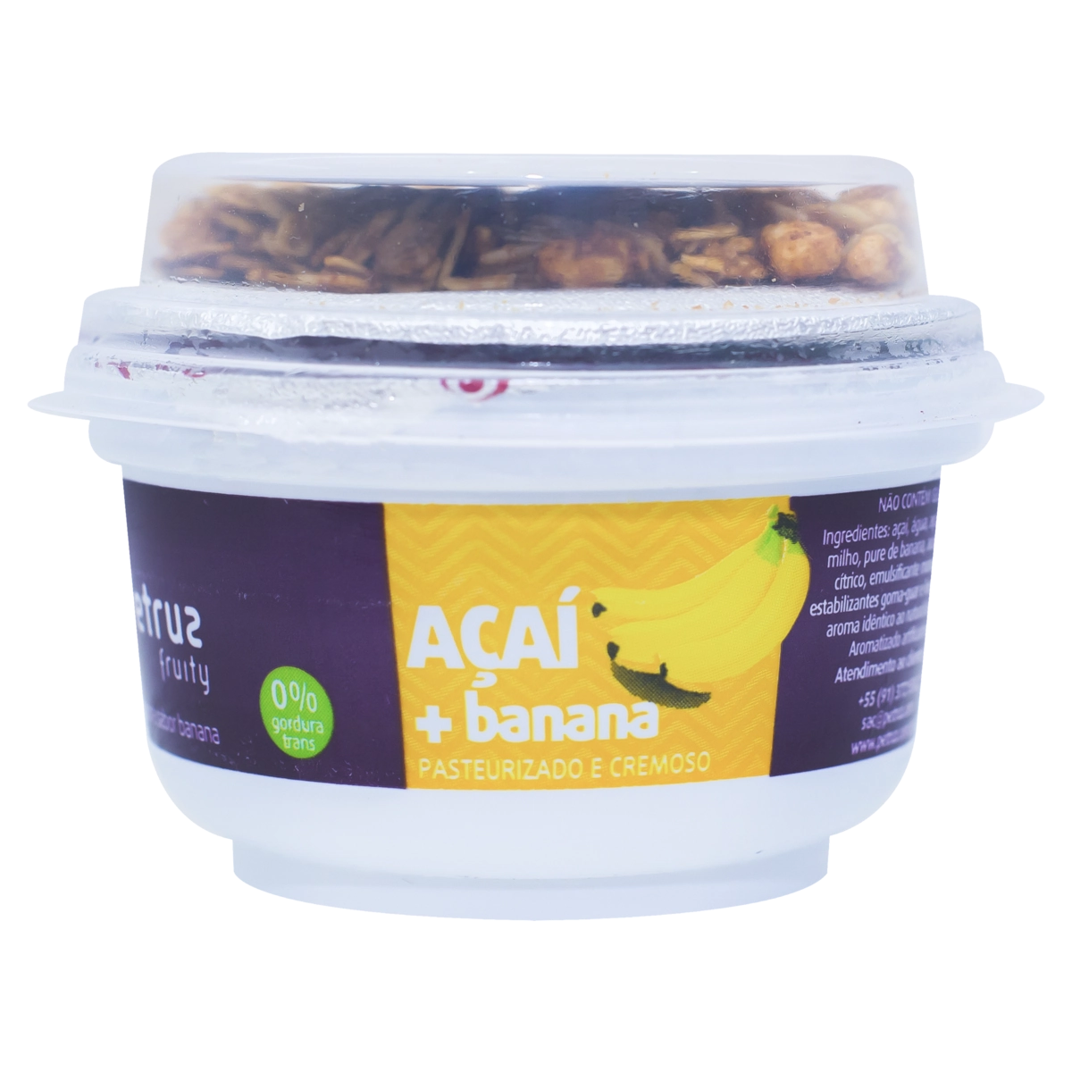 Açaí Com Granola Banana Petruz Pote 200g