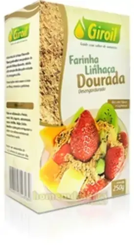 Farinha De Linhaça Dourada Desengordurada Giroil 250g