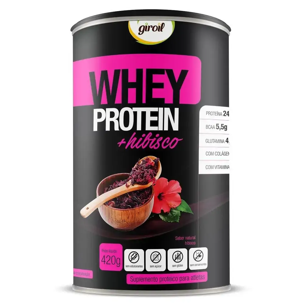 Whey Protein Hibisco 420 Gr Giroil