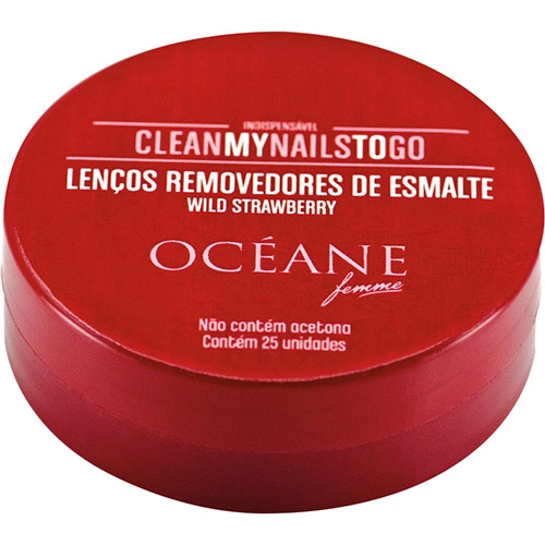 Lenço Removedor De Esmalte Océane Femme Morango