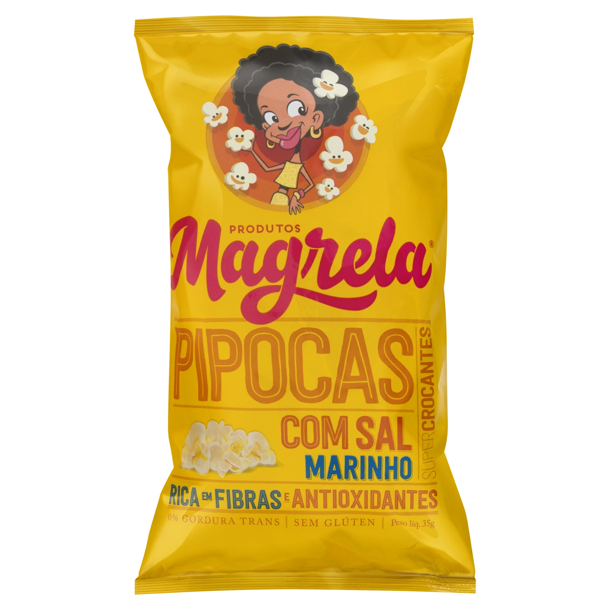 Pipoca Pronta Salgada Magrela Pacote 35g