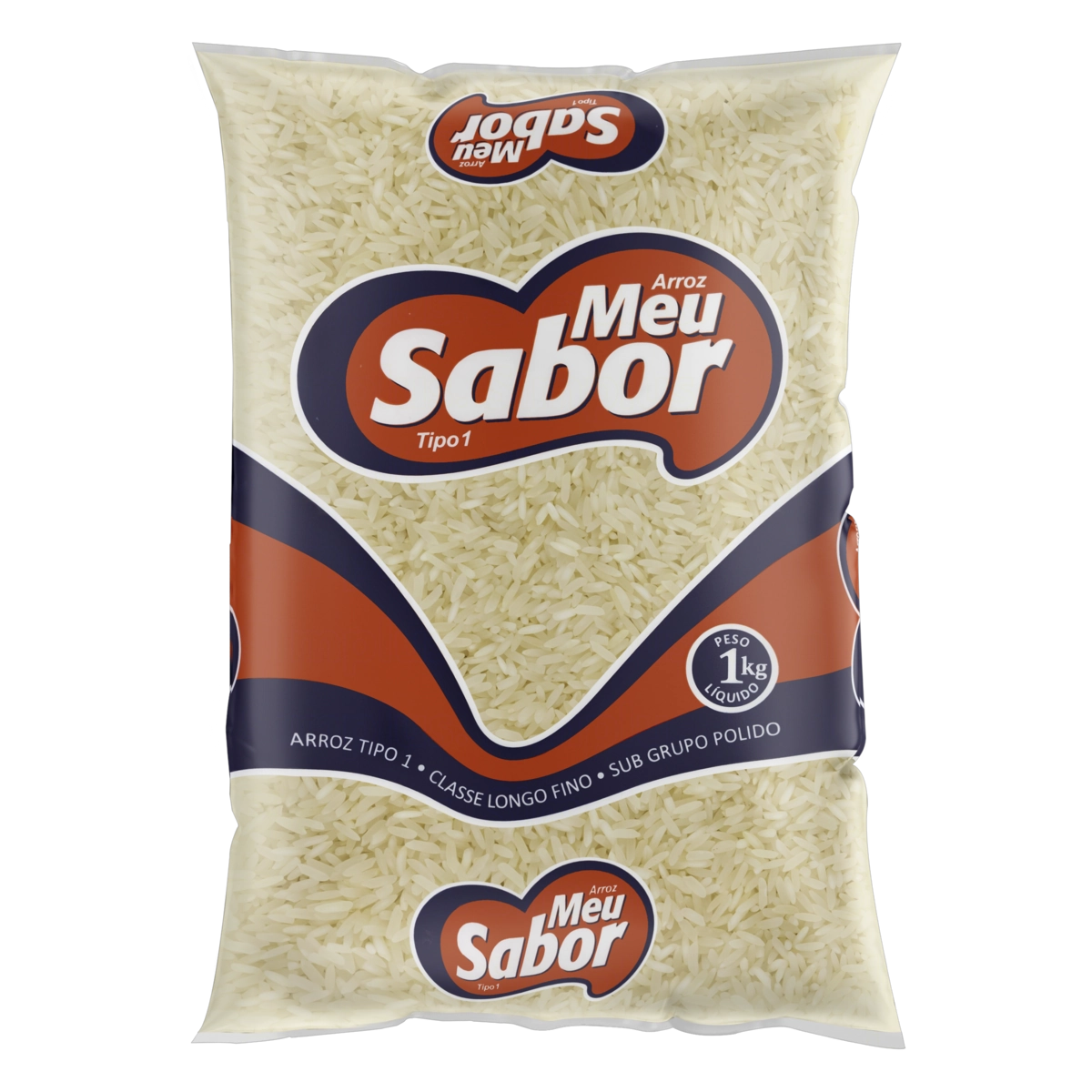 Arroz Branco Tipo 1 Meu Sabor Pacote 1kg