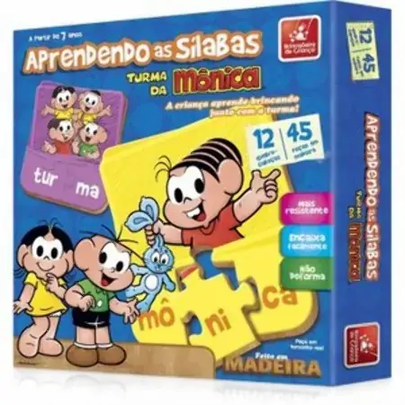Brincadeira De Criança Aprendendo As Sílabas Turma Da Mônica