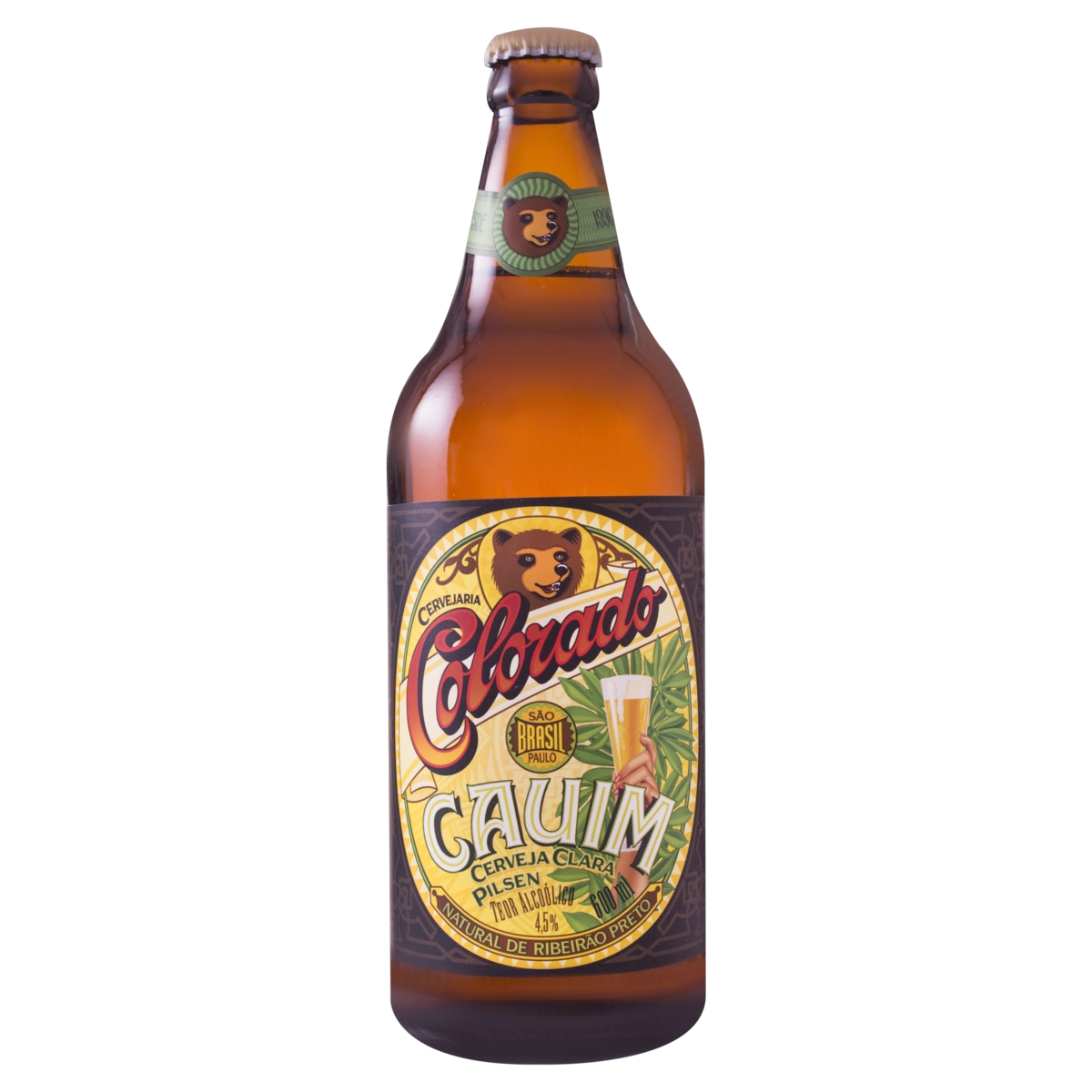 Cerveja Pilsen Cauim Colorado Garrafa 600ml