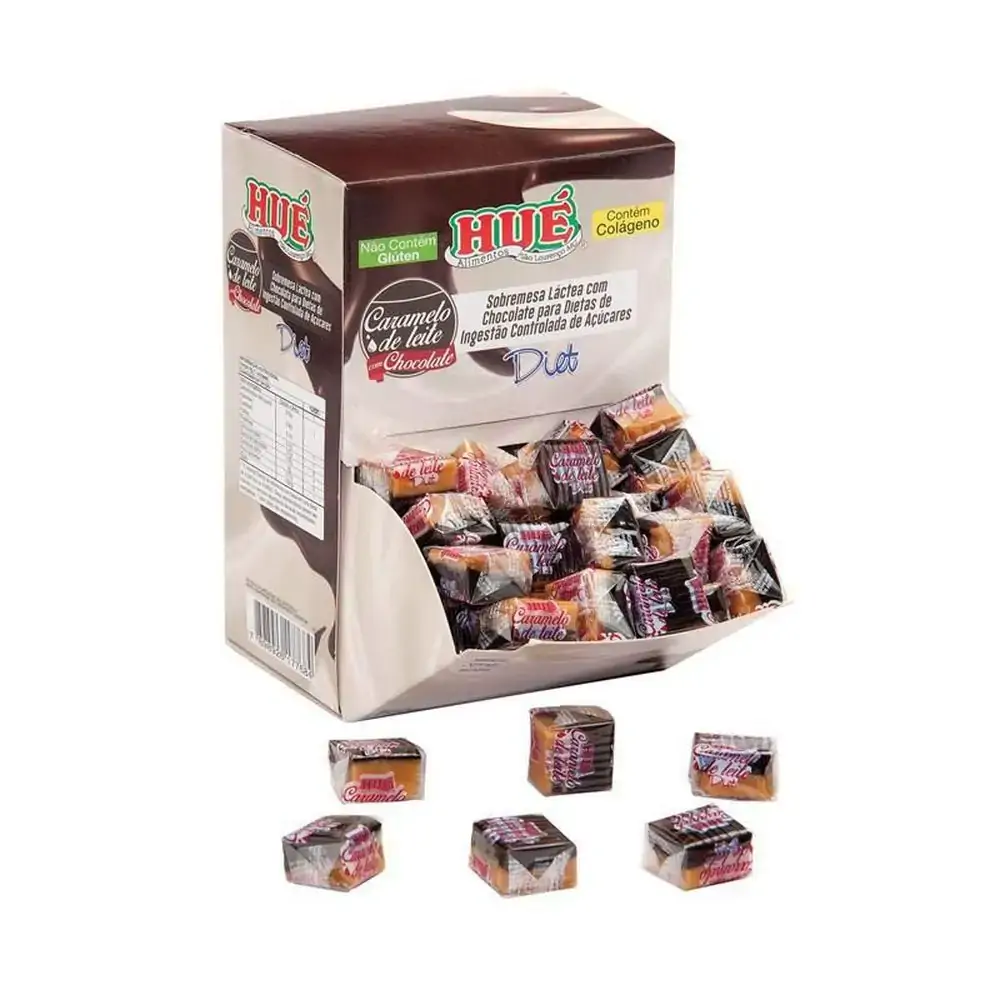 Bala de Caramelo de Leite com Chocolate Diet HUE