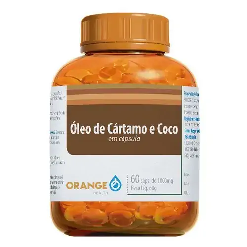 óleo De Cartamo E Coco 60 Caps 1mg