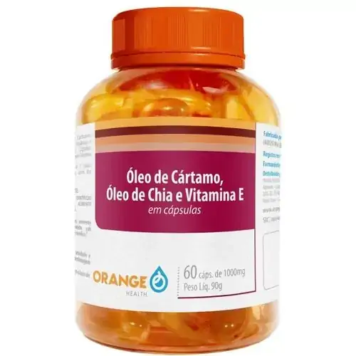óleo De Cartamo, óleo De Chia E Vit E 60 Capsulas 1500mg
