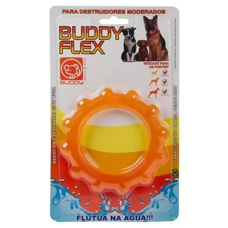 Brinquedo Flex para Cães - Disco Flex - Buddy Toys (Laranja)
