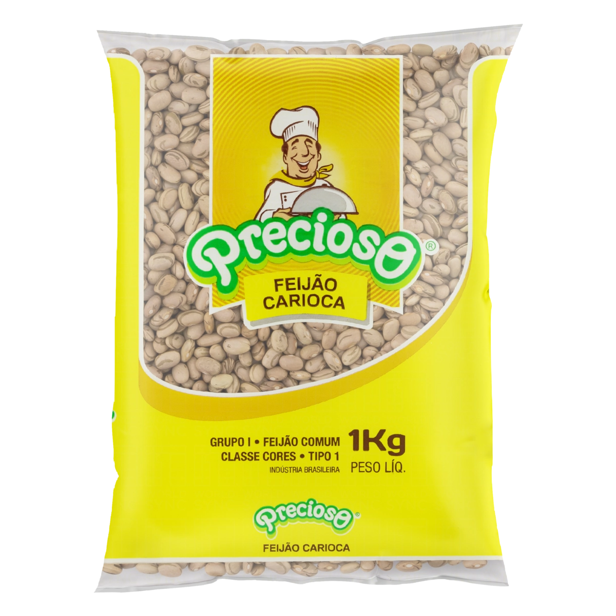 Feijão Carioca Tipo 1 Precioso Pacote 1kg
