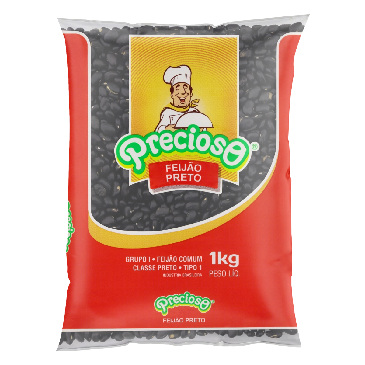 Feijão Preto Tipo 1 Precioso Pacote 1kg