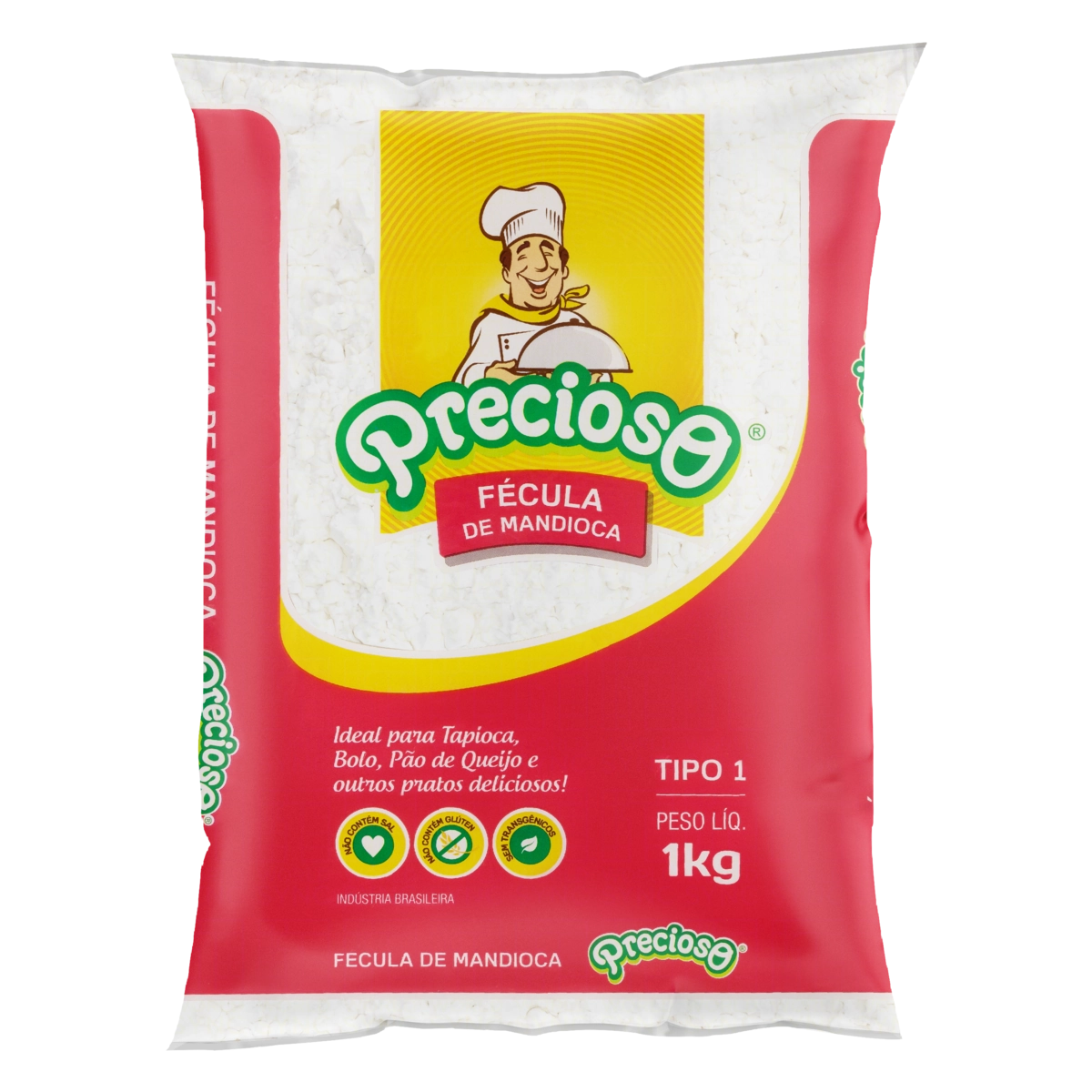 Fécula De Mandioca Tipo 1 Precioso Pacote 1kg
