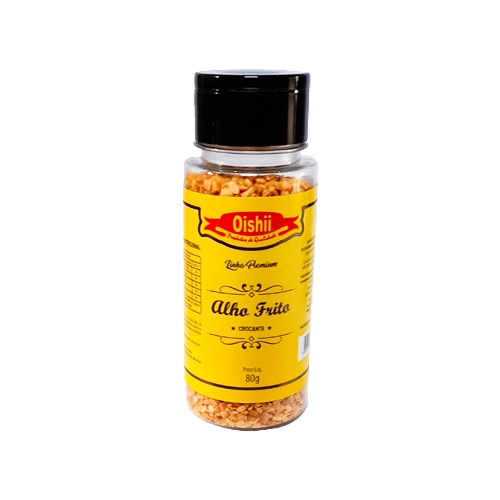 Alho Frito Oishii Premium Frasco 80g
