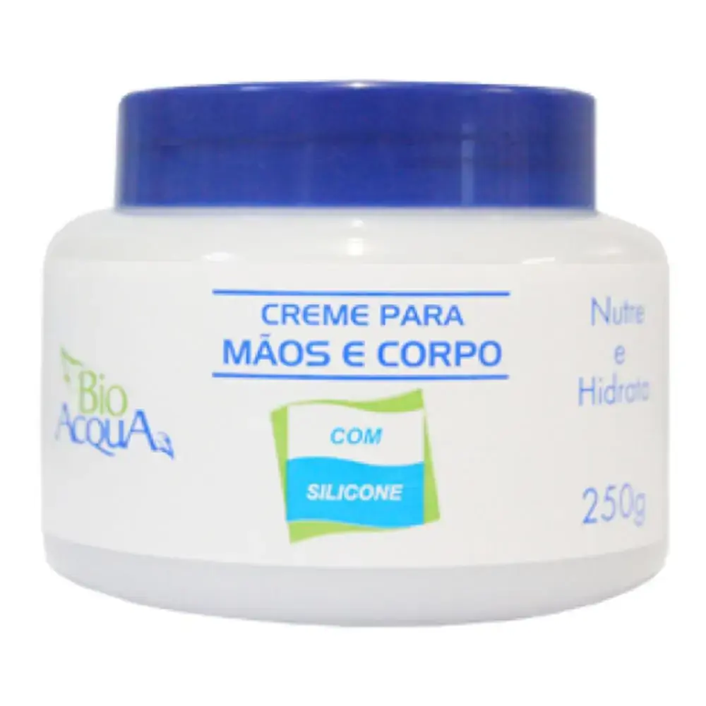 Creme P/ Maos E Corpo C/ Silicone Bio Acqua