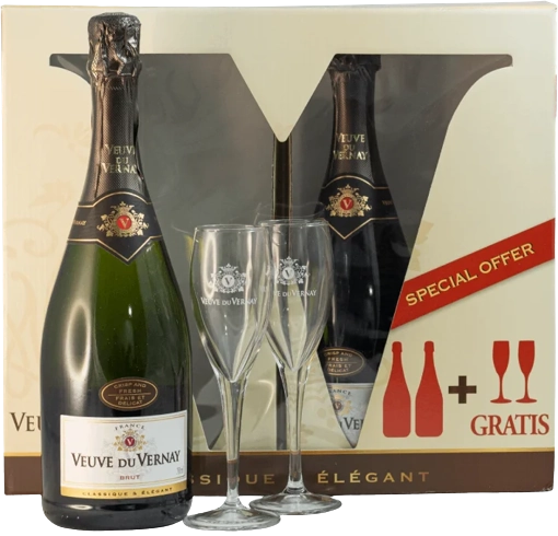 Kit Espum Veuve Du Vernay Brut 2x1l C/2 Tacas