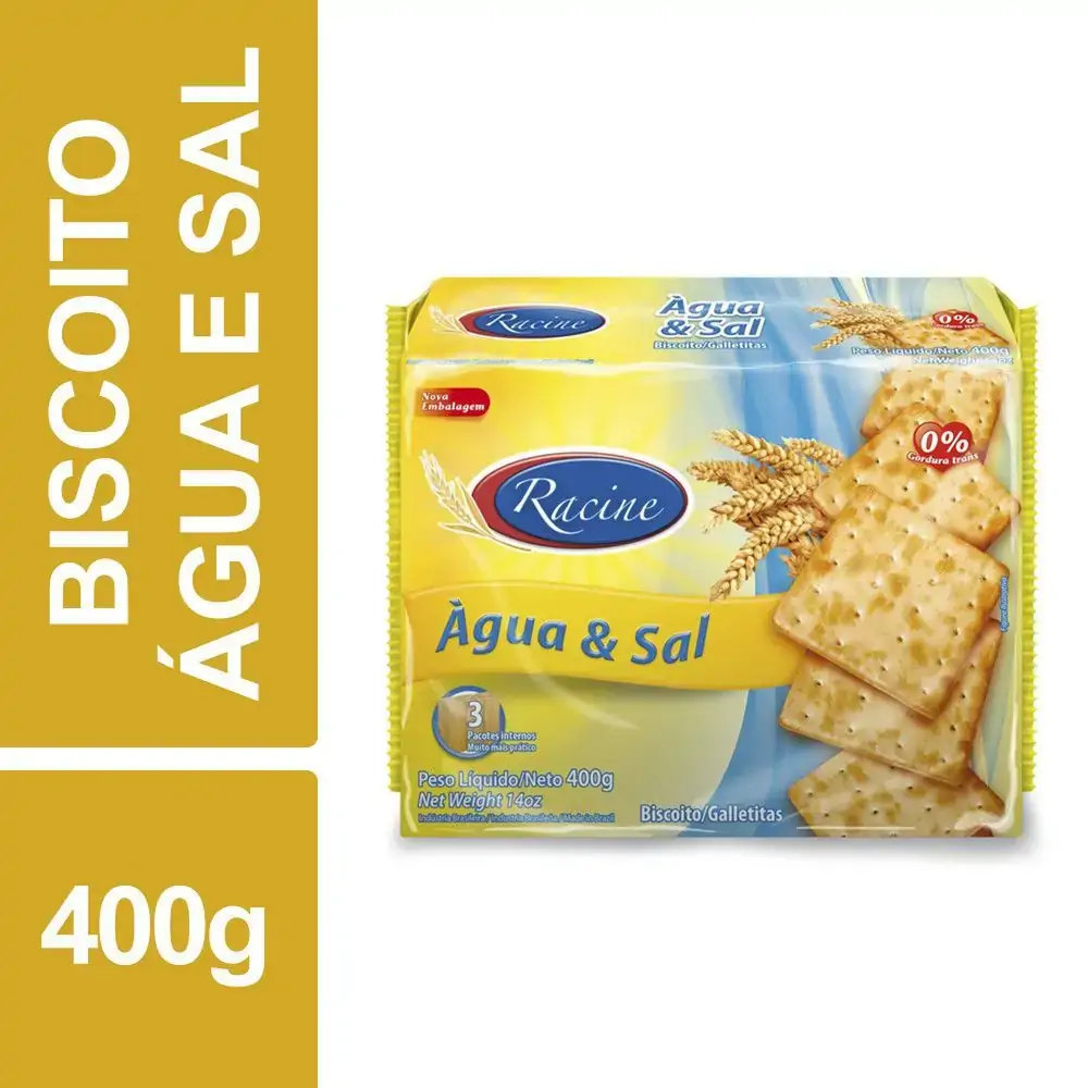 Biscoito Racine Agua E Sal