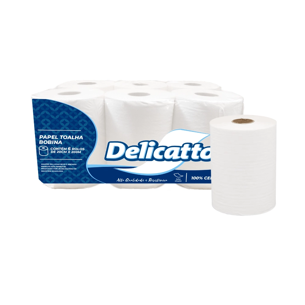 Toalha Pap Bob Fs Delicatto 20cmx200m C/6
