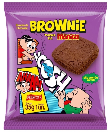 Brownie Sem Glúten Turma Da Mônica Brownie Pacote 40g