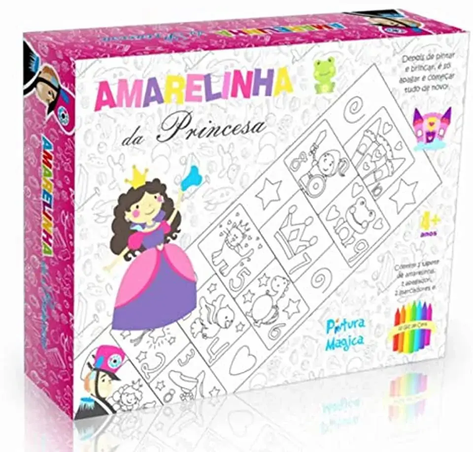 Brinquedo Bate Bumbo Amarelinha Princesa