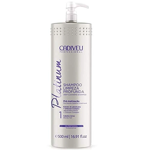 Shampoo Limpeza Profunda Platinum Cadiveu Shampoo Para Cabelos Louros Ou Grisalhos