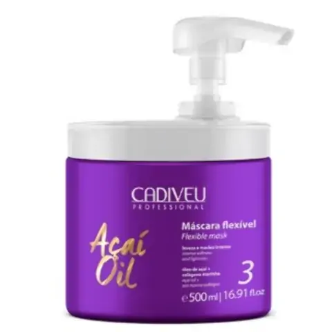 Açaí Oil Máscara Flexível Cadiveu Máscara Nutritiva Para Os Cabelos