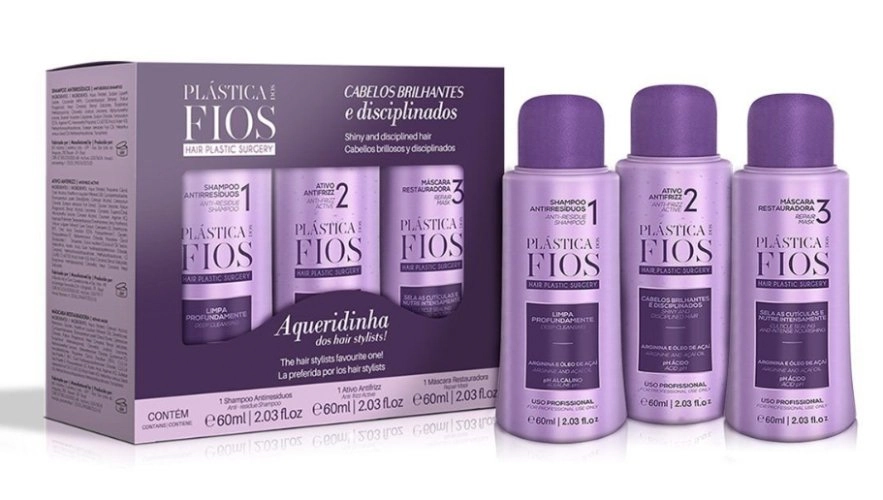 Kit Selagem Térmica 60ml Plástica Dos Fios